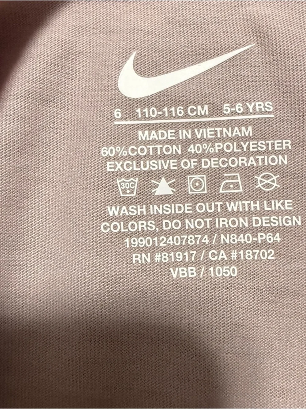 Nike Girls 2 Piece Outfit Set Pink Shorts & Logo Tee Size 6 NWT - Picture 3 of 6